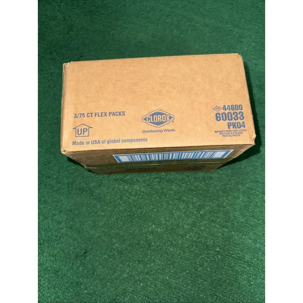 3 Pack Case Clorox Disinfecting Wipes 75ct 225 Total Fresh Scent Kills 99.9% B4